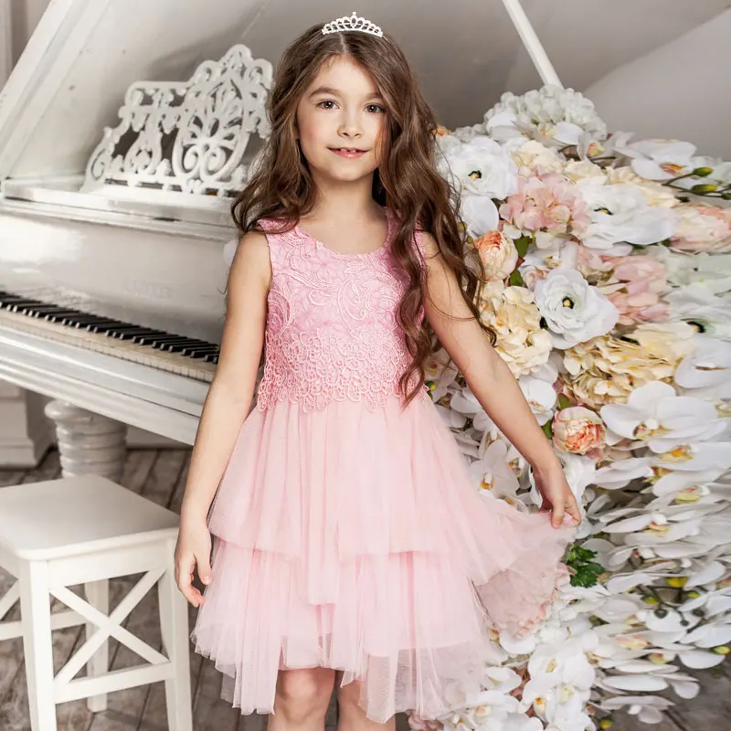 Childdkivy 2018 Summer Girls Princess Dress Kids Embroidery Dresses for Children Party Fashion Clothing 3-10 Years | Детская одежда и