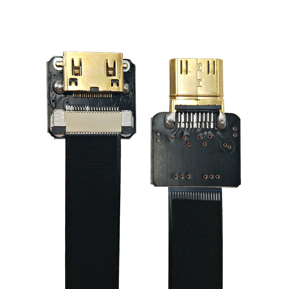 Danspeed 20 см женский и мужской F/M FPV Mini HDMI к FPC плоский тонкий кабель для