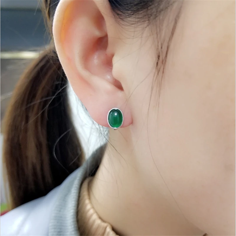 Черный корпус перламутровый 925 Стерлинговое Серебро винтажные OL серьги S925