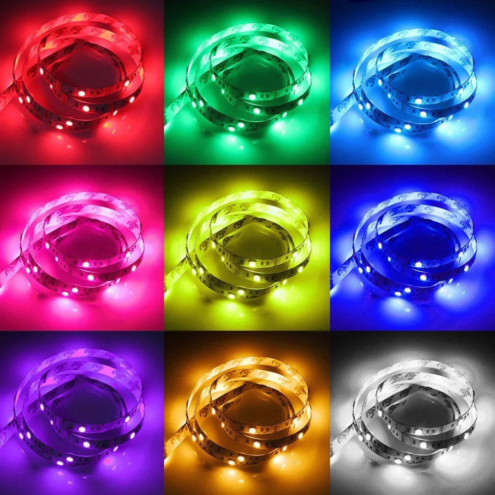 50 200 см USB Светодиодные ленты свет ТВ назад лампы 5050RGB Цвет изменение +