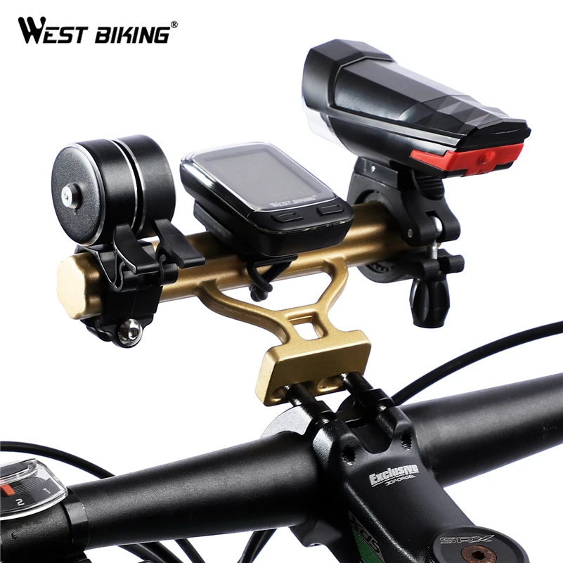 WEST BIKING руль для велосипеда расширитель держатель вспышки светильник Ручка Бар
