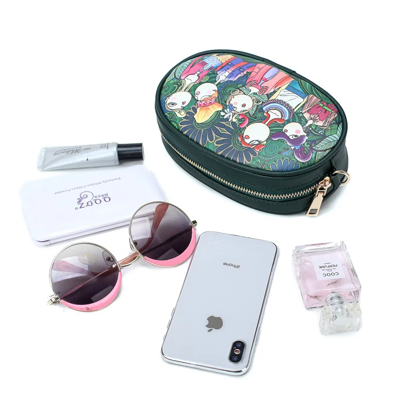 LUCDO новинка известный бренд искусственная кожа дамские Мультяшные поясные сумки