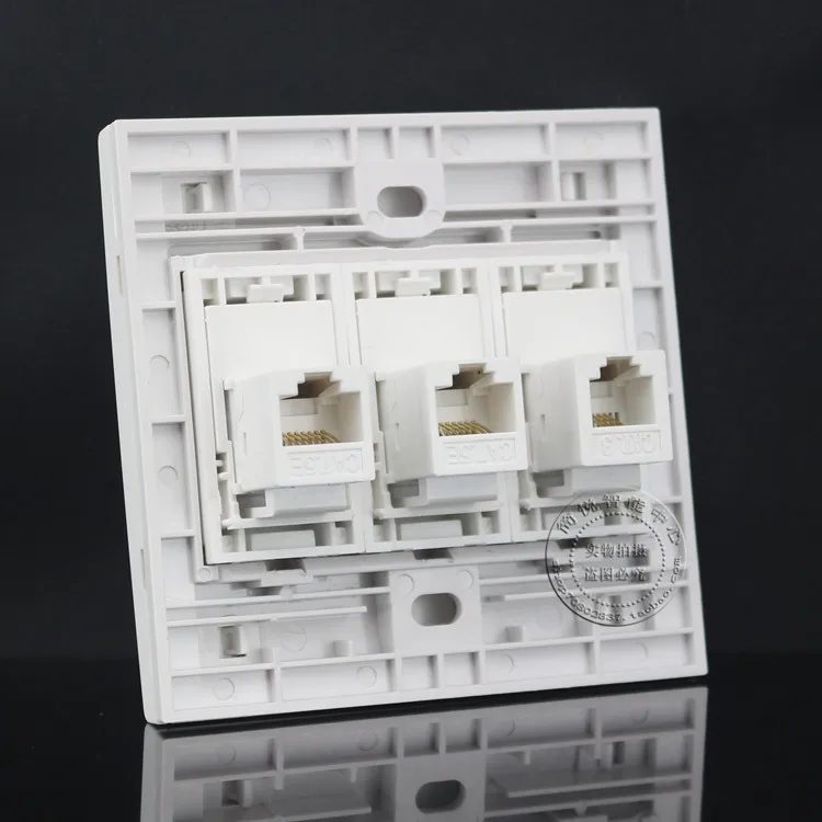 

Двойная сеть RJ45 CAT5E LAN + одна Лицевая панель телефонной розетки RJ11 Cat3