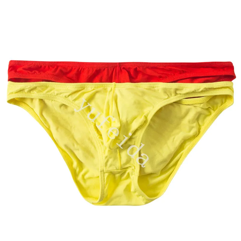 Трусы-брифы YUFEIDA мужские с низкой посадкой пикантное нижнее белье из мягкого