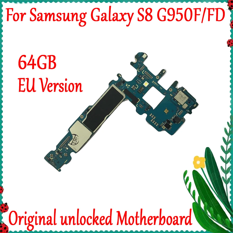 100% Оригинальный разблокированный для Samsung Galaxy S8 G950U G950F G950FD G955U G955F G955FD материнская