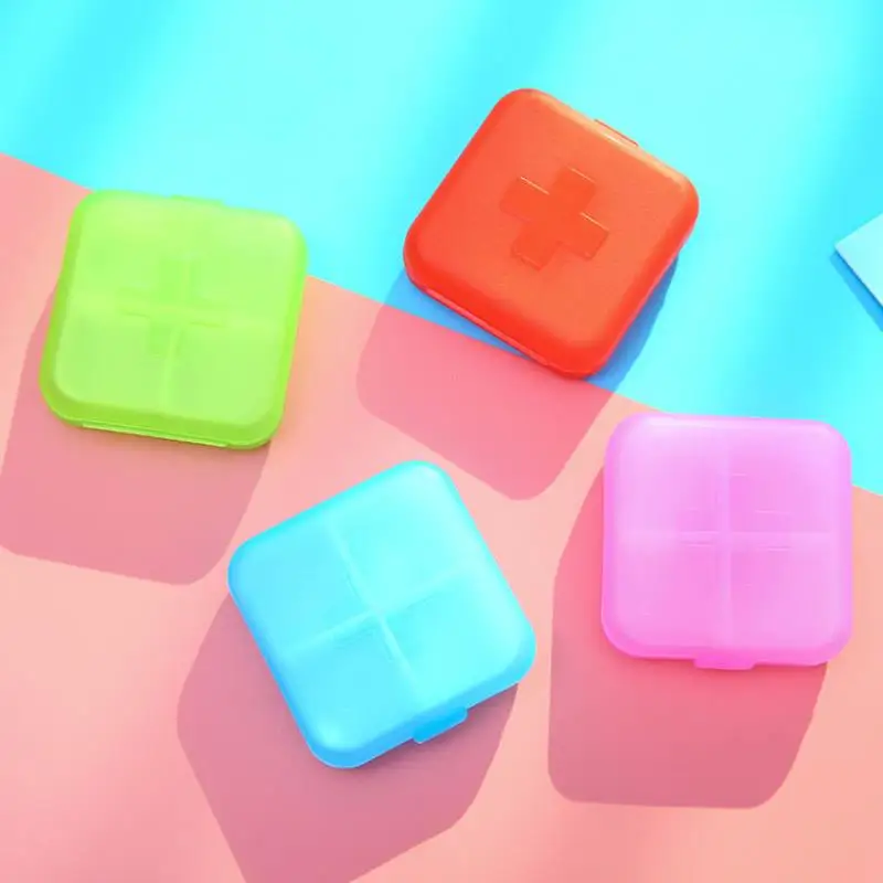 1 шт Мини хранения Портативный крест 4 сетки герметичный дома маленькие коробки