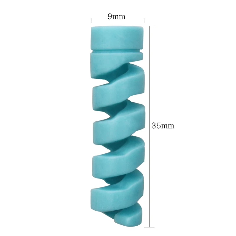 2 шт. Силиконовая защита для спиральных кабелей iphone usb кабель зарядки и передачи