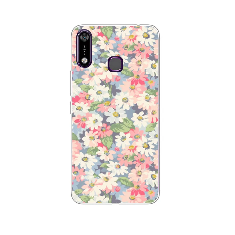 Чехол Infinix Hot 7 X624 мягкий силиконовый чехол из ТПУ с цветочным рисунком для Hot7 X624B