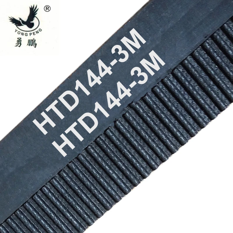 10 pieces/pack 144 HTD3M 6 timing belt teeth 48 width 6mm length 144mm rubber closed-loop 144-3M-6 High quality HTD 3M S3M CNC