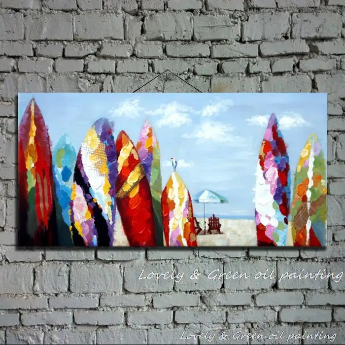 Arthyx Бесплатная доставка Ручная роспись Морской пейзаж картина маслом