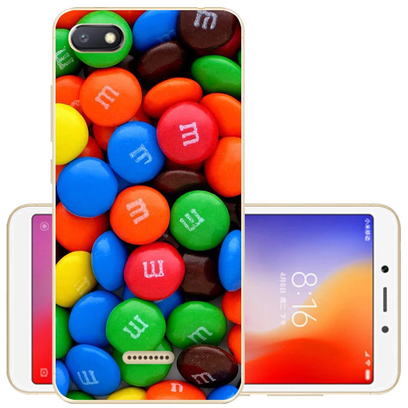 45 Xiaomi Redmi 6A чехол Redmi 6 Чехол Мягкий силиконовый чехол-накладка Redmi 6 TPU с рисунком чехол для Xiaomi Redmi 6A 6 A A6 телефон чехол s - Цвет: 45