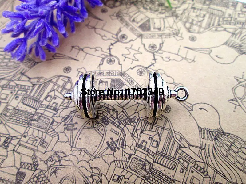 2 шт -- соединитель штанги амулеты Античные тибетские серебряные 3d соединитель штанги Подвески амулеты 36х14мм