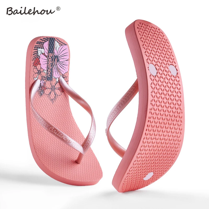 Bailehou женские дизайнерские пляжные шлепанцы летние уличные сандалии Сланцы на