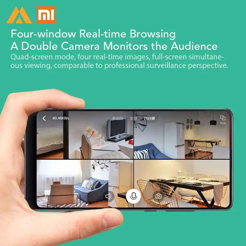 Xiaomi Xiaofang камера двойной объектив для съемки панорамы умная сетевая ip четыре