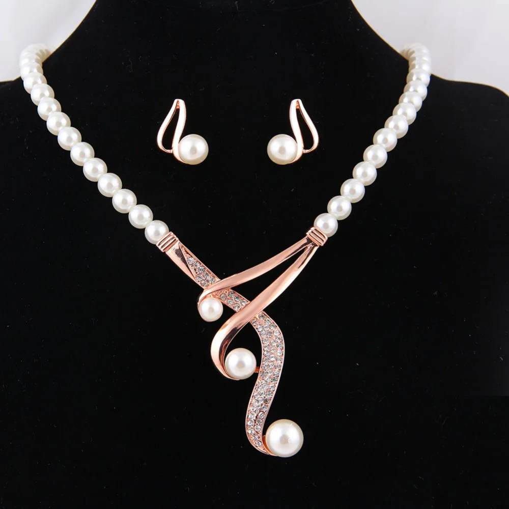 ERLUER Модные Ювелирные наборы цвета розового золота африканские бусины свадебные