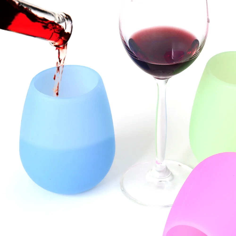 1 шт фужеров из MasterSilicone Красное Вино Кубок небьющиеся линзы многоразовые