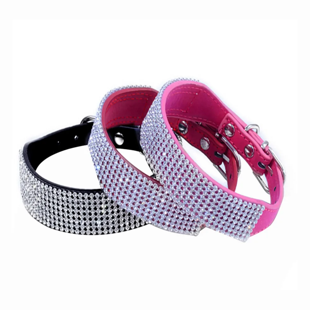 Яркая полная яркость для собак кошек регулируемый ошейник из искусственной кожи