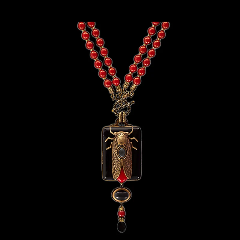 Бутик Amorita винтажный дизайн cicada Keratoisis ожерелье|designer necklace|necklace designernecklace necklace |