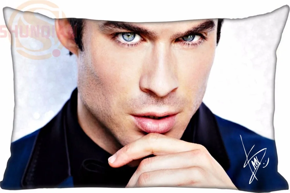 P # J23 на заказ Ian Somerhalder Прямоугольная подушка чехол молнии Классическая Подушка
