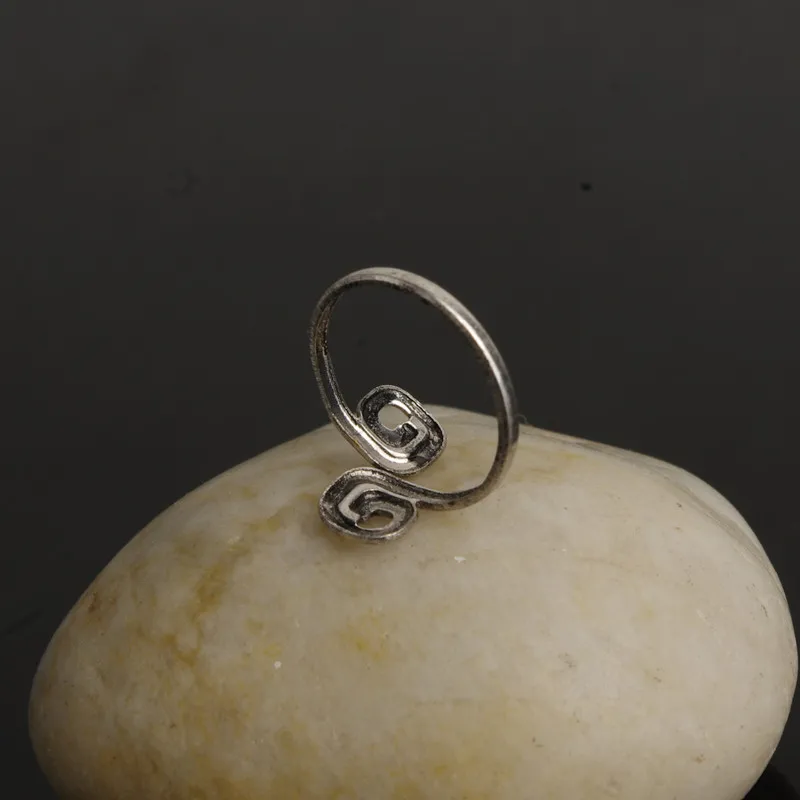 Женское Винтажное кольцо для ног серебряное в стиле ретро с цифрами 8 модная