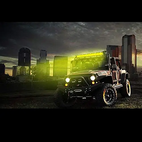 7inch 13&quot 20&quot 25&quot 32&quot 38&quot Super Slim Single Row Yellow Led Work Light Bar Offroad Driving Lamp Spot Fog SUV ATV 12V 24V |