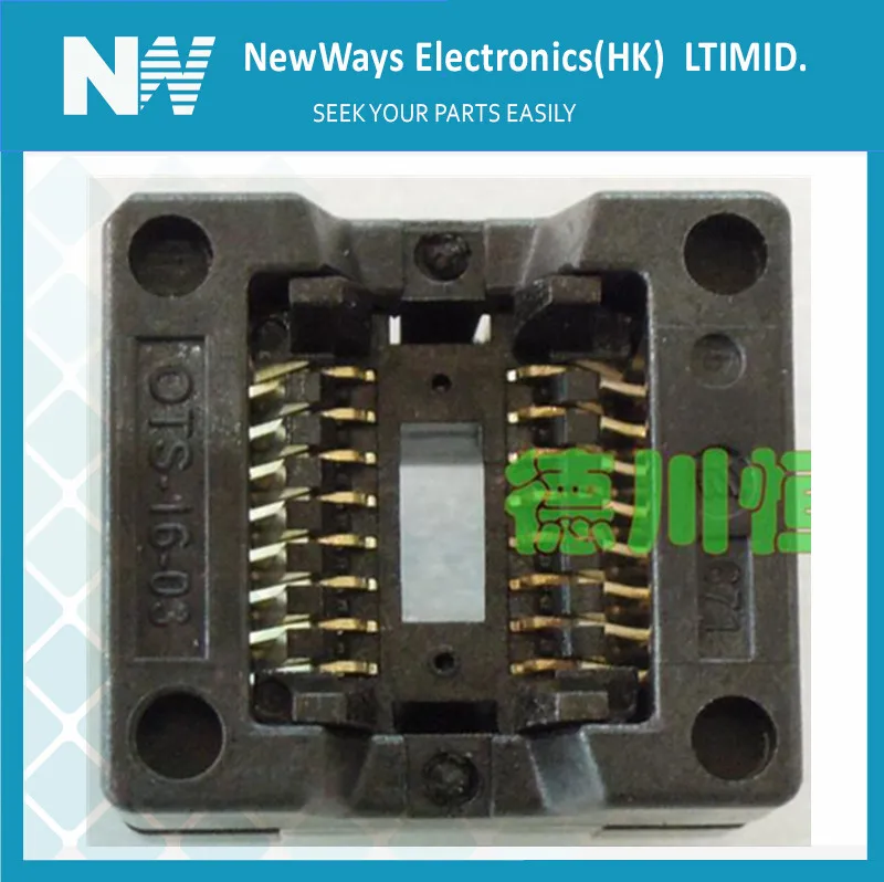 

Позолоченный тестовый мостовой адаптер Ic Socket, трансформация, сгорание, поворот Sop16 в Dip16