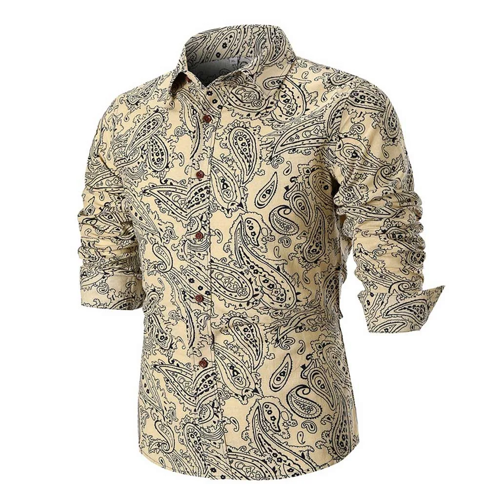 Новая мода Для Мужчин's Весна SummerCasual для худого телосложения с длинным рукавом