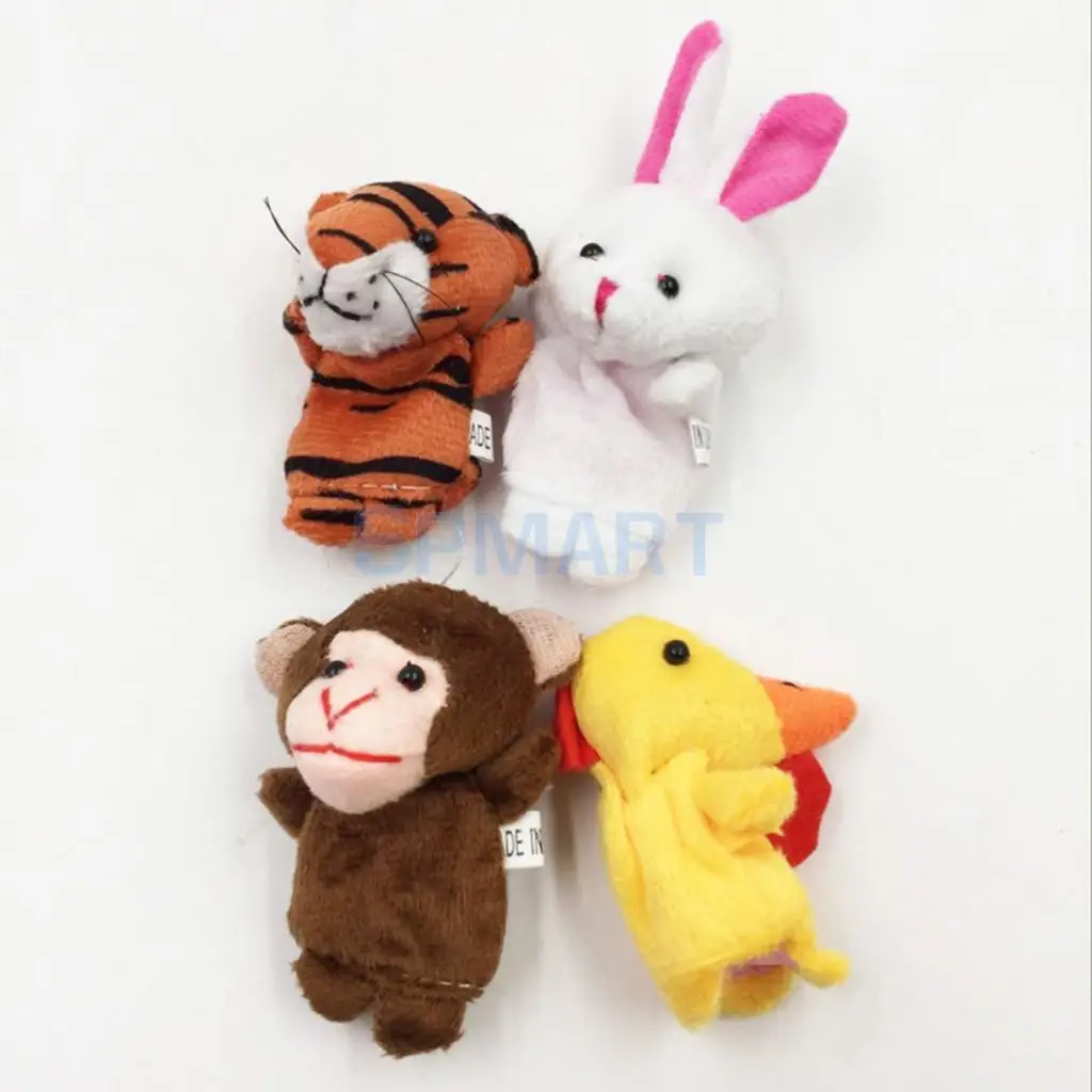 12 pieces Animal Finger Puppets Plush Cloth Doll Baby Parent Child Bedtime Storytelling Props Teaching Aids Developmental Toys |