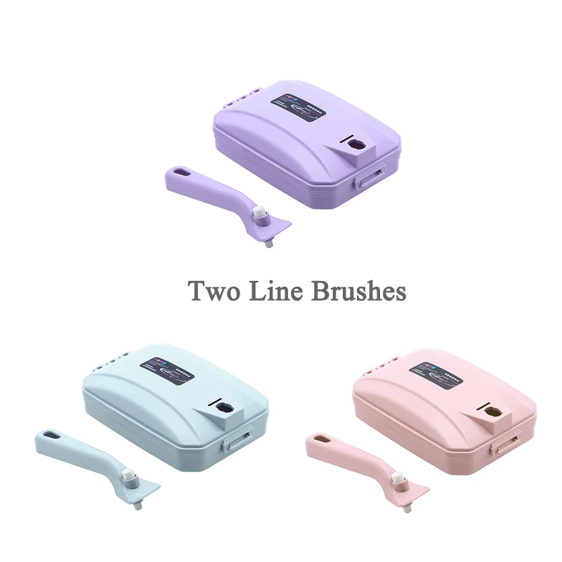 Two line brush Креативный коврик Щетка Подметальная ручная диван кровать шерсть домашних животных мусор крошка грязь очиститель меха ролик домашний чистящий инструмент 1 шт - Цвет: Two line brush