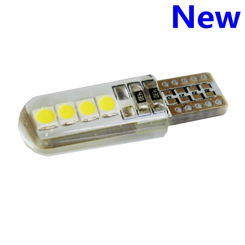 Силиконовый чехол T10 W5W 8 SMD 3030 светодиодный автомобильный фонарь для чтения 192 501
