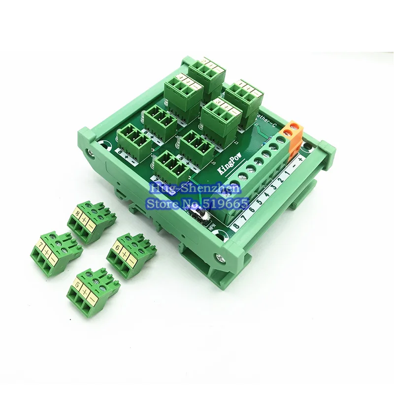 3 проводной 8 канальный Бесконтактный коммутатор PLC sensor Клеммная колодка NPN/PNP