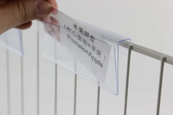 100 шт. популярный держатель для этикеток на полку карт в супермаркете ценник