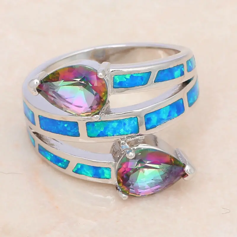 Замечательные подарки! Мистический Цирконий дизайн синий огненный опал