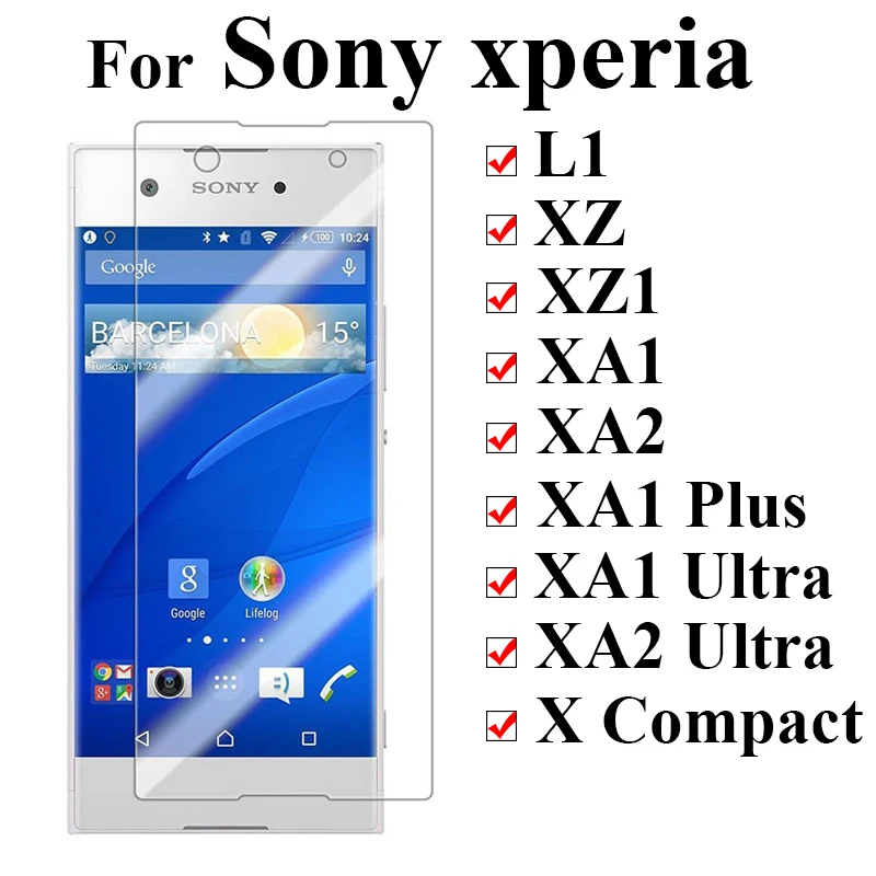 Защитное стекло для sony xperia l1 закаленное защитное экрана xz xa1 xa2 plus Ультра Защитная