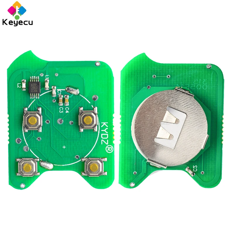 KEYECU Replacement Remote Car Key - 4 Buttons&amp 315MHz&amp 4D63 Chip FOB for Ford Edge Escape Fusion Focus Flex FCC ID: OUCD600002 |