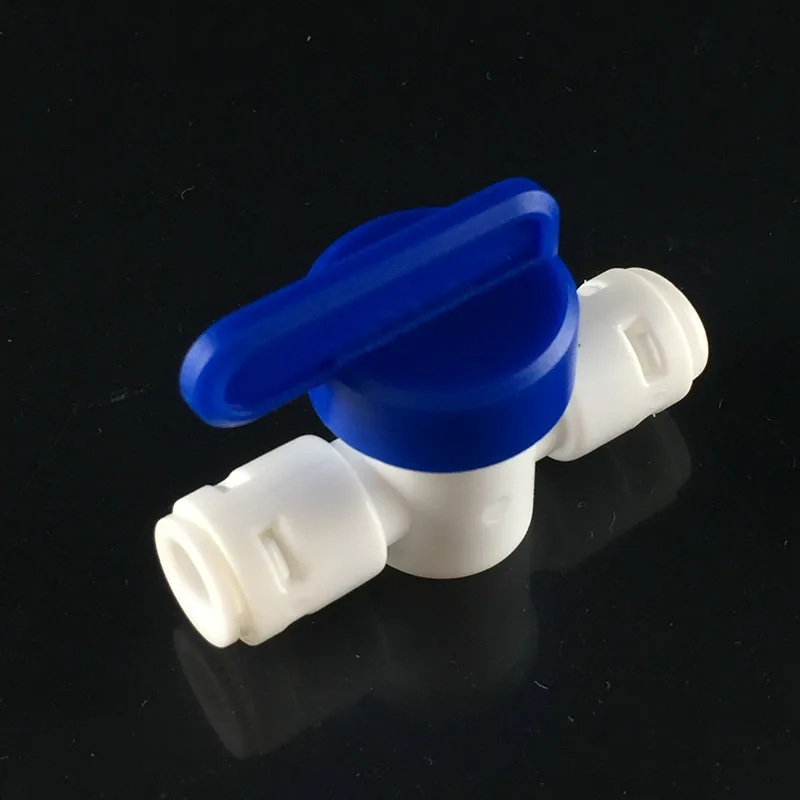 10pcs/lot 1/4&quot Plastic ball valve RO Water Purifier Parts pressure Regulator Valve Quick push in Connect ID6.35mm | Обустройство