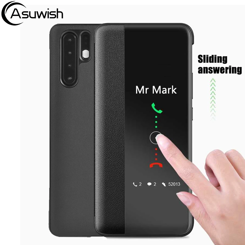 

NEW Flip Cover Leather Phone Case For Huawei P30 P40 Pro P30pro P20 Lite P10 Plus P 30 20 10 P10plus P20lite P20pro Smart View