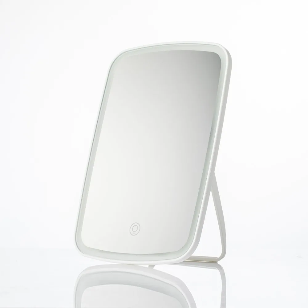 Xiaomi LED зеркало для макияжа портативное складное светодиодное с естественным
