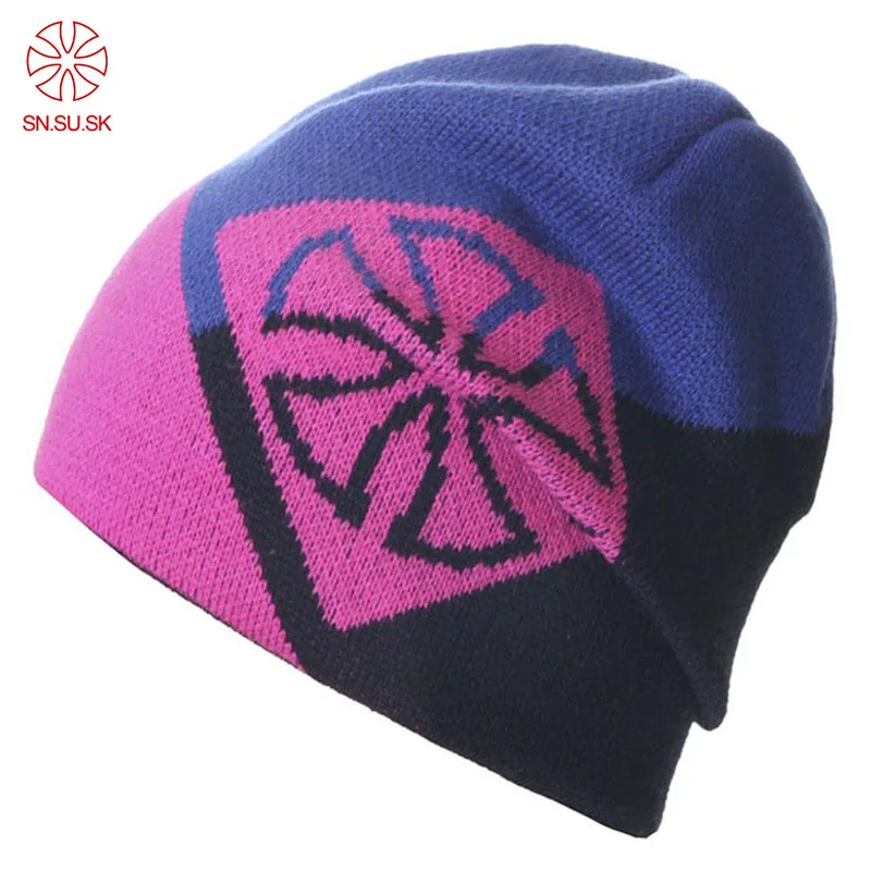 

SN.SU.SK Winter Hats For Women Men Knitted Double-sided Hap Skullies & Beanies Caps Fashion Warm Hip Hop Ski Skull Beanie Men