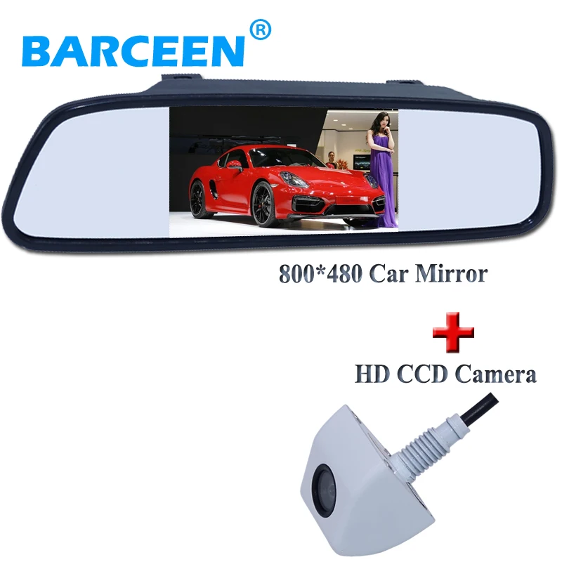 Система камер заднего вида для парковки автомобиля HD CCD 4 3 дюйма 800*480 | Автомобили