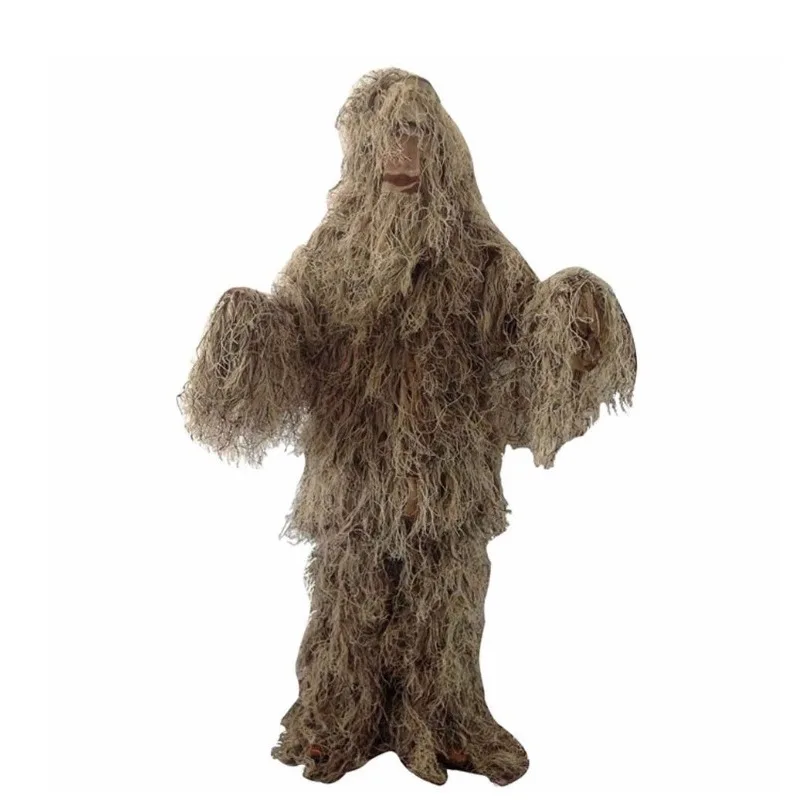 Камуфляжный костюм лес Ghillie охотничья одежда травяного типа снайперский 3D
