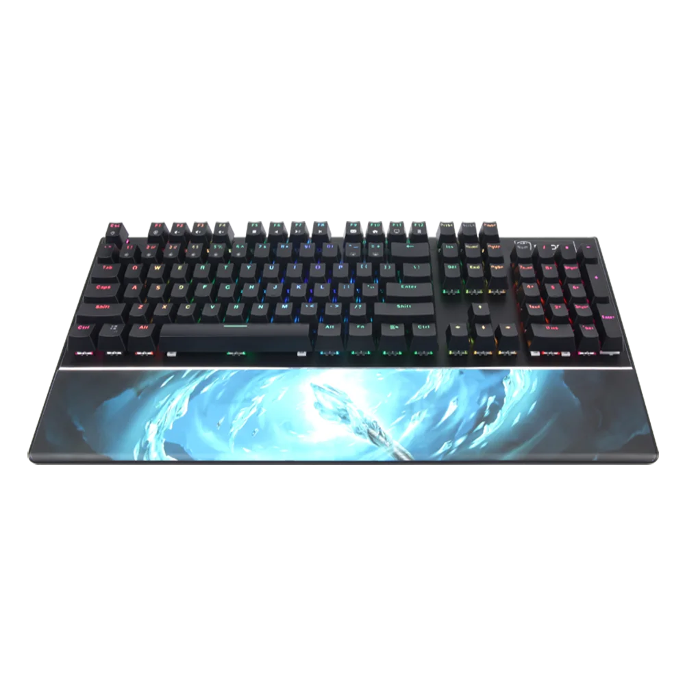 SADES Механическая игровая клавиатура с 104 клавишами USB Wried LK Blue Switch наручные часы