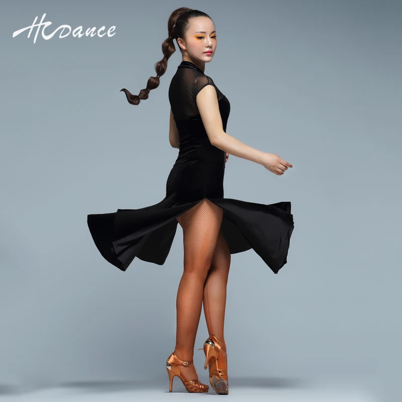 2016 Hcdance сексуальное платье для латинских танцев женские платья сальсы Танго