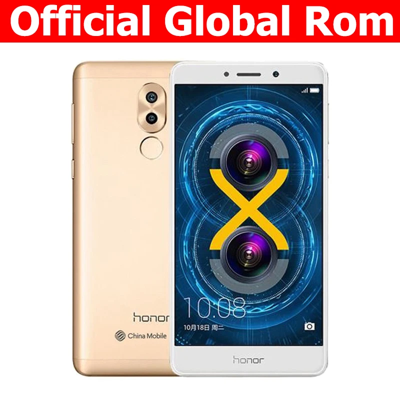 Мобильный телефон Honor 6X официальная глобальная прошивка 3 Гб ОЗУ 32 ПЗУ 4G LTE 5 дюйма