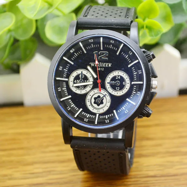 Wholesale Hot popular fashion big dial watches personalized three six pin silicone watch Outlet|watch rubber|watch craft watcheswatch home |