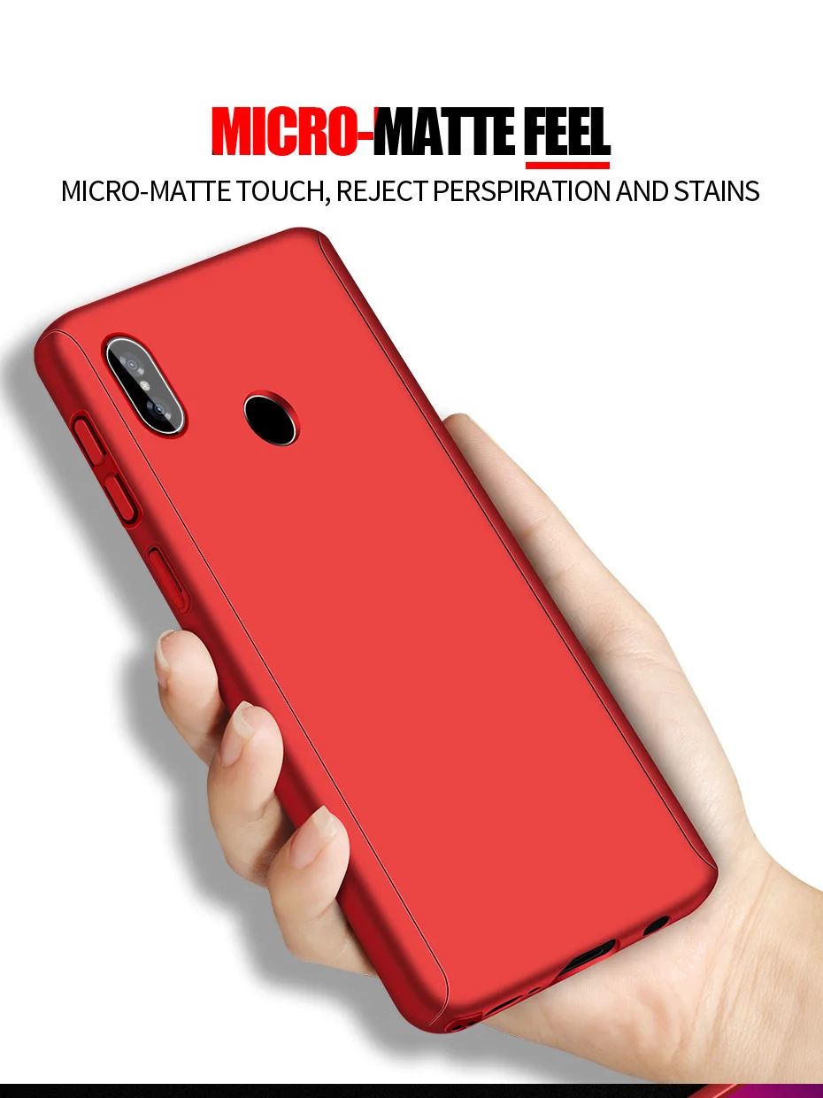 Чехол с полным покрытием 360 для Huawei Mate 20 Lite Maimang 7 чехол + закаленное стекло пленка