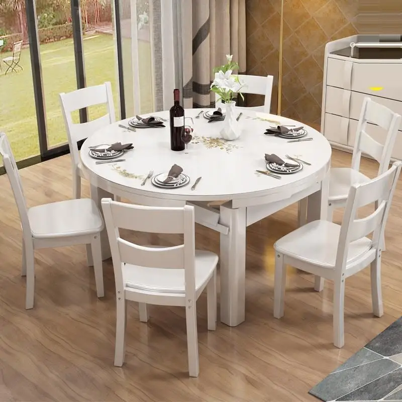 Mueble Comedor A Langer Redonda Tavolo Da Pranzo Eet Tafel Piknik Masa Sandalye деревянный обеденный стол