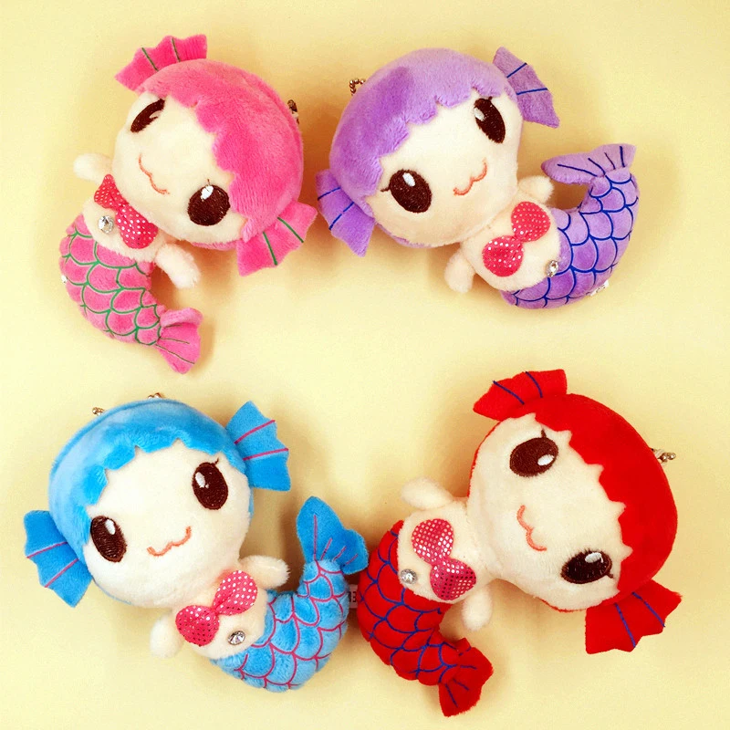 Подкластер 1 шт. Милая морская горничная мягкая Прекрасная принцесса Русалочка мягкие хрустальные Игрушки для маленьких девочек плюшевые куклы игрушки