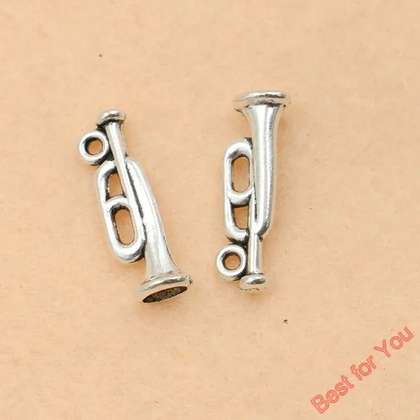 10 шт. посеребренные бусины подвески в античном стиле 22x7 мм|pendants for jewelry making|charm bead