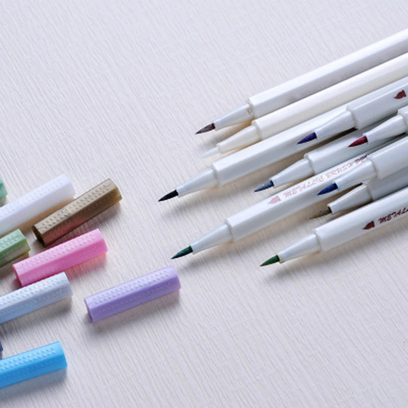 Черная карта фотоальбом DIY металлическая Цветная кисть головка краска ing